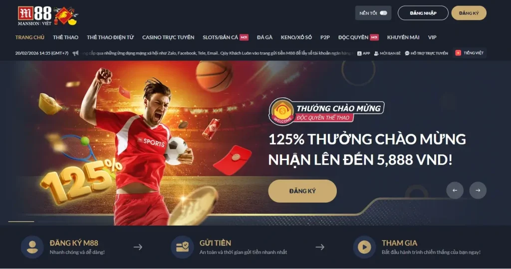 Nhà cái uy tín M88 – sảnh cá cược thể thao và casino trực tuyến hàng đầu châu Á
