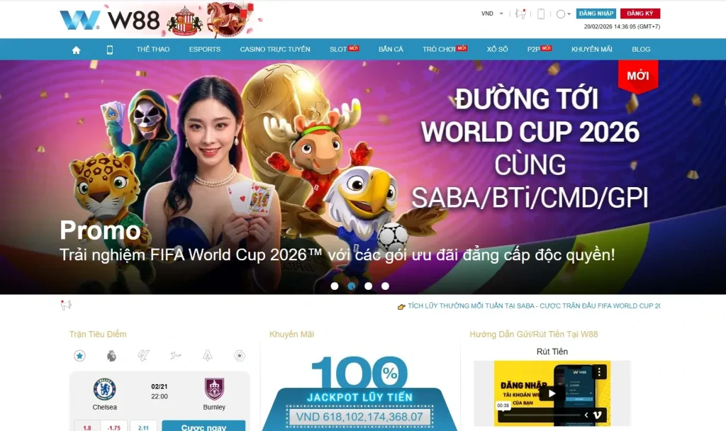 Nhà cái uy tín W88 – trang cá cược được cấp phép bởi Tobique Gaming Commission